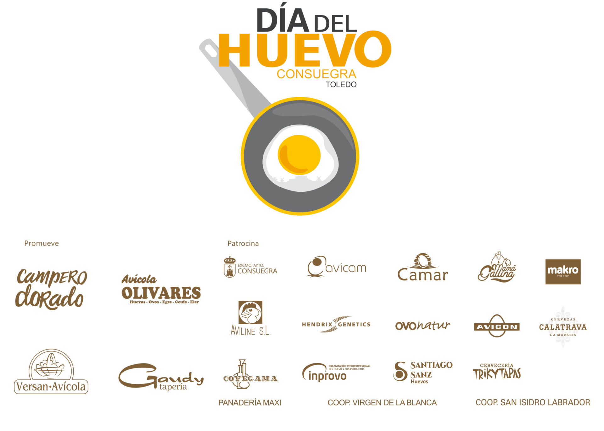 Dia mundial del huevo, logotipo de las empresas que patrocinan del dia del huevo